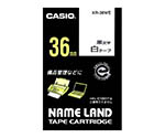 カシオ ネームランドテープ36mm幅 (白地/黒文字)　XR-36WE