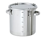 ステンレス密閉容器 目盛付 (クリップ式) 25L　CTH-M-33