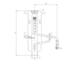 蒸発量測定装置 ガラスコック　3588-HE-R