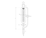 平衡形コック付滴下ロート PTFEコック 30mL　3747-30-3L