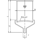 大型ブフナーロート(摺付) 2000mL 細孔並目　3942-2000/2