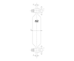 ガス採取管 PTFE コック　4202-100T