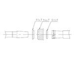 64-9341-86 二重管 冷却器 ウォーターコネクター仕様 300mm SQG-19/22