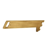 ミニ角バー(14×24mm角)用貫通式ブラケット アンティークゴールド D30cm　61-423-53-4
