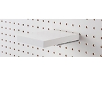 有孔パネル用木棚セット ホワイト W10×D15cm　61-544-77-5