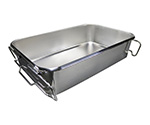 給食運搬バットフランジ半カール 28L 2.6kg　SH-6038BSF