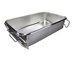 給食運搬バットフランジ半カール 28L 3.4kg　SH-6038BF