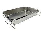 給食運搬バットフランジ半カール 19L　SH-6038-4F