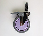 Caster Rubber Stopper Type for 20 mm Purple Diameter 100 mm with Stopper 100USKP19