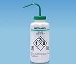 薬品識別洗浄瓶 LDPE製 500mL　Methanol(メタノール)　562014