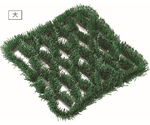 ユニスパイク泥落し マット 大(グリーン)　F-24-2