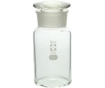 【柴田計器】ガラス器具　試薬びん 広口 白　500ml×3と250ml×1 柴田計器ガラス器具 試薬びん 広口 白 500ml×3と250ml×1 広口