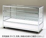 62-4927-42 ショーケース F18-45 1800×450×920mm シルバー F18-45ｼﾙﾊﾞｰ 