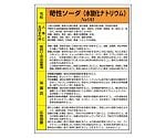 特定化学物質標識　苛性ソーダ　815-12A