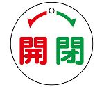 バルブ開閉表示板　←開閉→　856-03