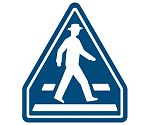 道路標識（構内用）　指示標識（407-A）横断歩道　894-26