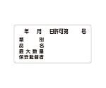 危険物標識　年　月　日許可第　号　類別　品名　最大数量　保安監督者　828-61