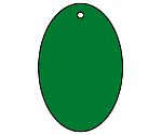 無地板　緑　楕円型　5枚1組　886-52