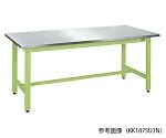 軽量作業台・KSタイプ (ステンレスカブセ天板) W900×D600×H740mm グリーン　KS096HCSU4