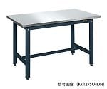 軽量作業台・KKタイプ (ステンレス天板SUS430) W900×D600×H740mm ダークグレー　KK096SU4DN