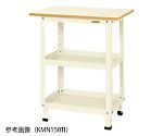スーパーワゴン・固定タイプ (天板付) W750×D500×H900mm グリーン　KMN150T