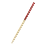 竹製 歌舞伎菜箸 赤 36cm