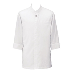 アゼック和風コートシャツ・シングル ホワイト S　SLB910-1