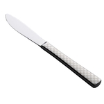 (18-8)オーロラ 市松 白 デザートナイフ　MX-7