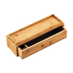 竹製箸箱 引出式(トレイ付)　23-004