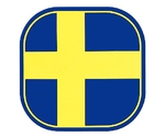 フラッグコースター(6枚入) スウェーデン　59226