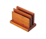 木製ハイブラウン W型メニュースタンド　15239