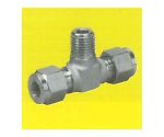 PTFE無電コート ステンレスSUS316 USL両口チーズユニオン(ミリサイズ) 8φ×PT1/8 5個入　00N-067-05