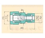 USL・XSPフイッティング レジューシングユニオン(ミリサイズ) 6φ×4φ　00N-096-02