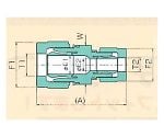 USL・XSPフイッティング レジューシングユニオン(ミリサイズ) 10φ×8φ　00N-096-05