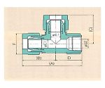 USL・XSPフイッティング フィメイルランティ(インチサイズ) 1/4"φ×NPT1/4　00N-119-01