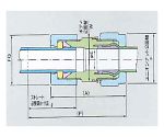 USL・XSPフイッティング 石英管用ジョイントI型 12φ×12φ　00N-130-02