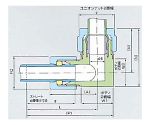 USL・XSPフイッティング 石英管用ジョイントL型 12φ×12φ　00N-131-02