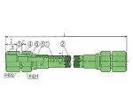 USL低圧用ホース(PFAコルゲーションチューブ) 15A×1m　00I-118-01