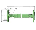 USL低圧用ホース(PFAコルゲーションチューブ) 15A×1m　00I-121-01