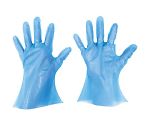 使い捨て手袋 S-HYBRIDグローブニューマイジャスト L ブルー 1箱（200枚入）　BHN-L