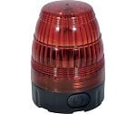 小型LED回転灯 LEDフラッシャー75 電池式・マグネット付 赤　NLF75-BA-R