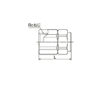 Rc1/2"xφ16   フレキ管継手(雌ねじ)　EA424CC-4A