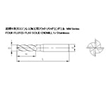 61-1305-80 ハイススクエアエンドミル 4刃センタカット ショート 刃径