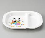 角ランチ皿　赤ちゃんパンダ　PA-10