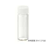 ねじ口瓶（無色）+メラミンキャップ（白）+フッ素PTFE/ニトリルパッキン　組合せセット　50組入　SV-15　250868