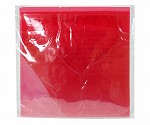 透明カラーゴム板　赤　1×1×1mm　