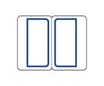 インデックスラベル中 青 1パック（12片×20枚入）　B053J-MB