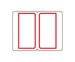 インデックスラベル大 赤 1パック（9片×20枚入）　B054J-LR