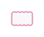 抜型カード 雲形中 ピンク 1冊（50枚入）　16-4116