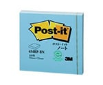 Post-it 再生紙ノート ブルー 1パック（100枚×1パッド入）　654RP-BN